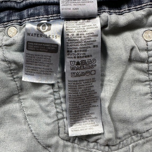 Levi's 559 Relaxed Straight Jeans Tag W36 L32 Distressed Denim (fit 34W x‎ 30L) - Picture 13 of 16